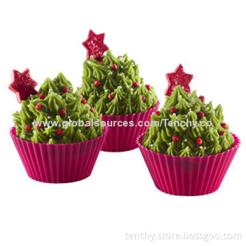 Cupcake Molds, Non-stick, Flexible and Easy to Clean, FDA/LFGB Mark